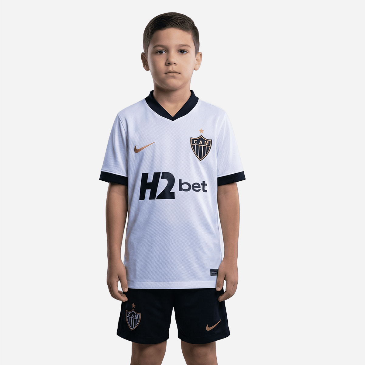 Conjunto Infantil Nike Atlético Mineiro 2026/27 II <span class="lbx-verified" aria-label="Produto verificado">
<img src="https://cdn-icons-png.flaticon.com/512/1828/1828640.png" alt="Produto verificado">
</span>
