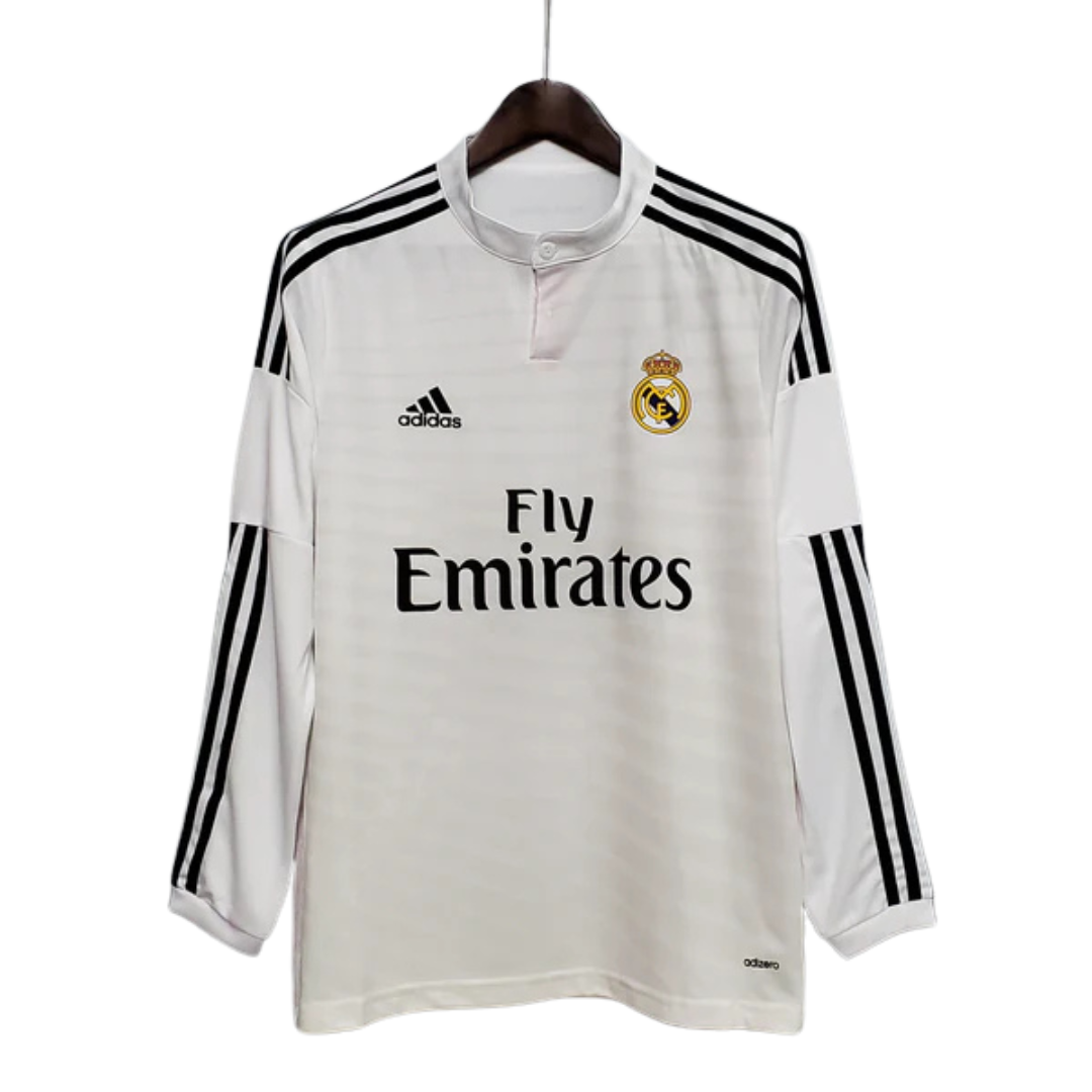 Camisa Manga Longa Real Madrid 14/15 Adidas – Branco        <span class="lbx-verified" aria-label="Produto verificado">
            <img src="https://cdn-icons-png.flaticon.com/512/1828/1828640.png" alt="Produto verificado">
        </span>