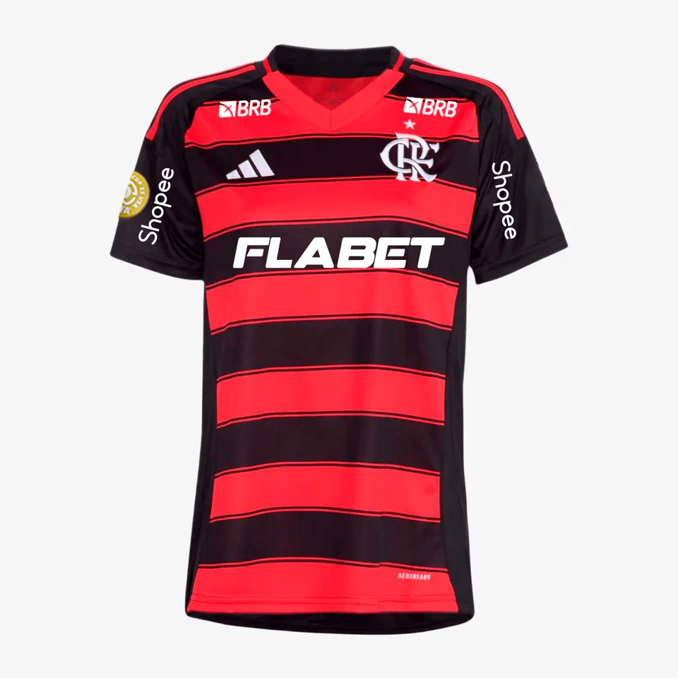 Camisa Feminina Adidas Flamengo 2025/26 I Com Patrocínios        <span class="lbx-verified" aria-label="Produto verificado">
            <img src="https://cdn-icons-png.flaticon.com/512/1828/1828640.png" alt="Produto verificado">
        </span>